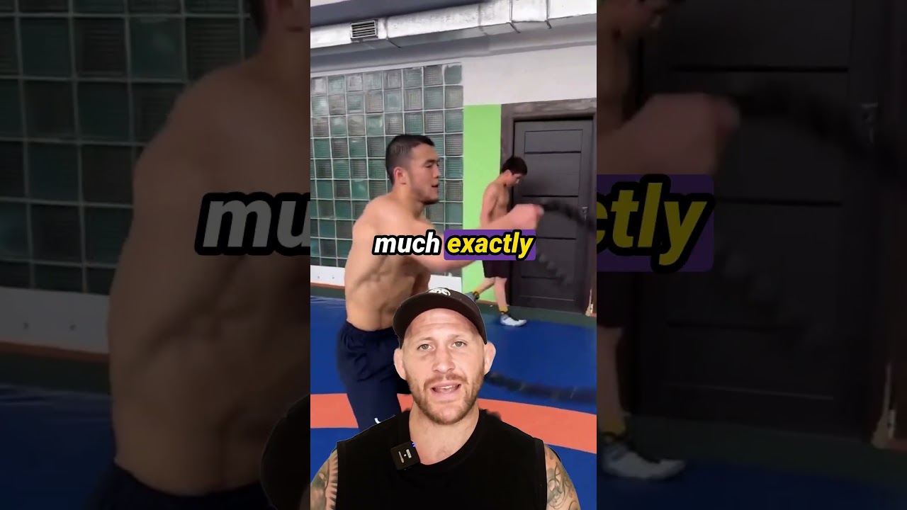 Reacting to the strength and conditioning of 2-time Greco-Roman world champion Akzhol Makhmudov