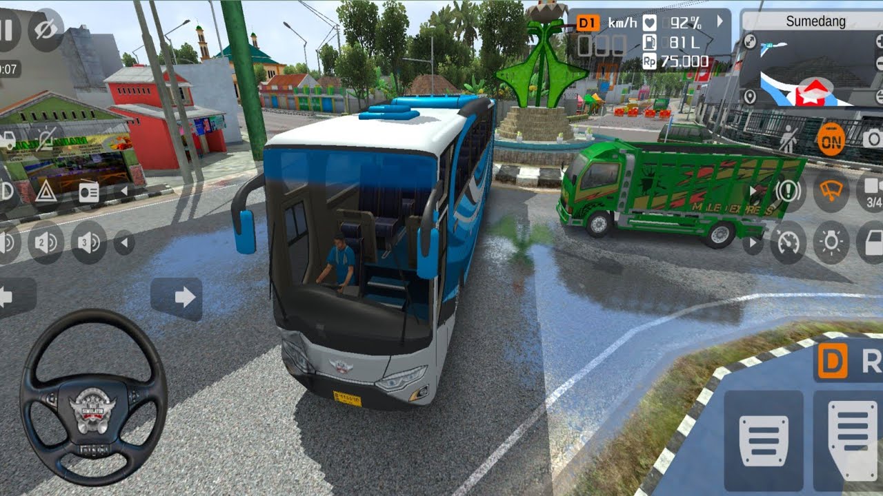 Bus Simulator Gameplay | Bus Driving Simulator Indonesia Bus Simulator Gameplay -Android Gameplay  