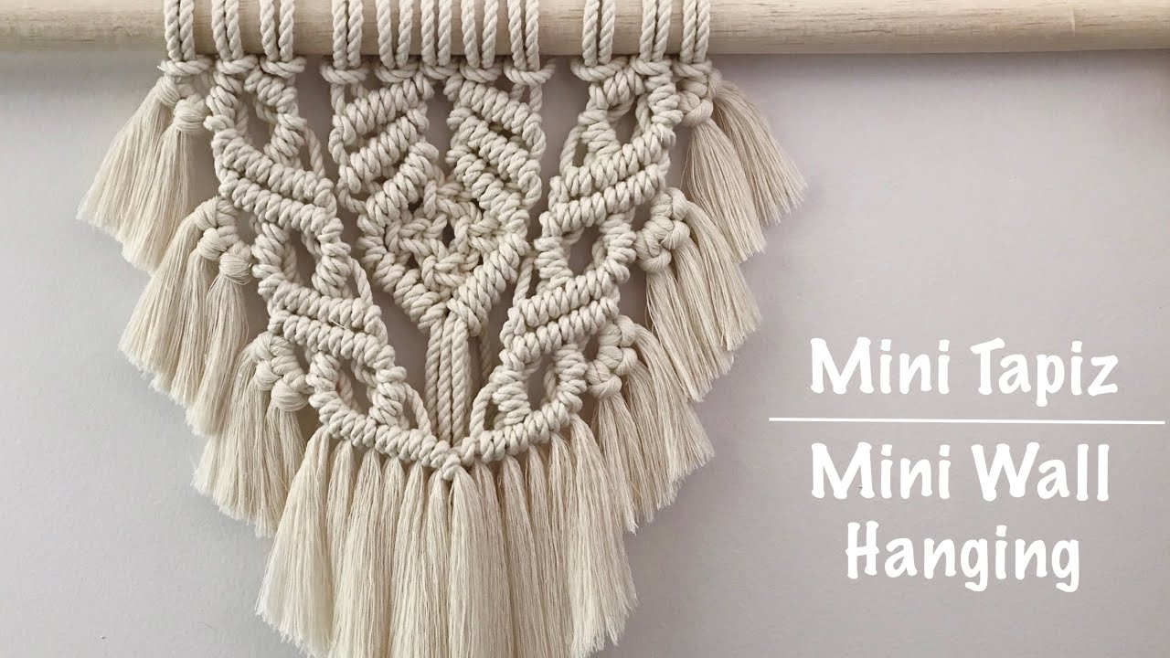 Mini Tapiz Macramé/ Mini Macrame Wall Hanging