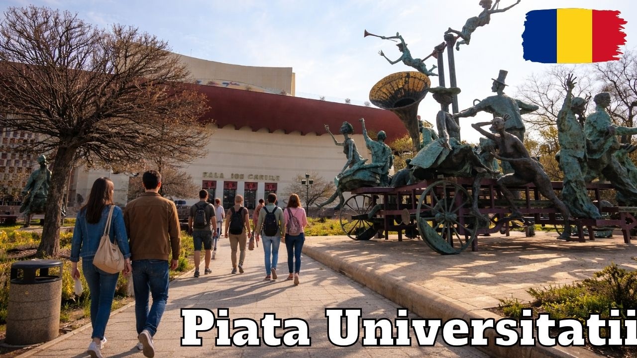 BUCHAREST City Center UNIVERSITY Square BUCUREȘTI Piata Universitatii ROMANIA