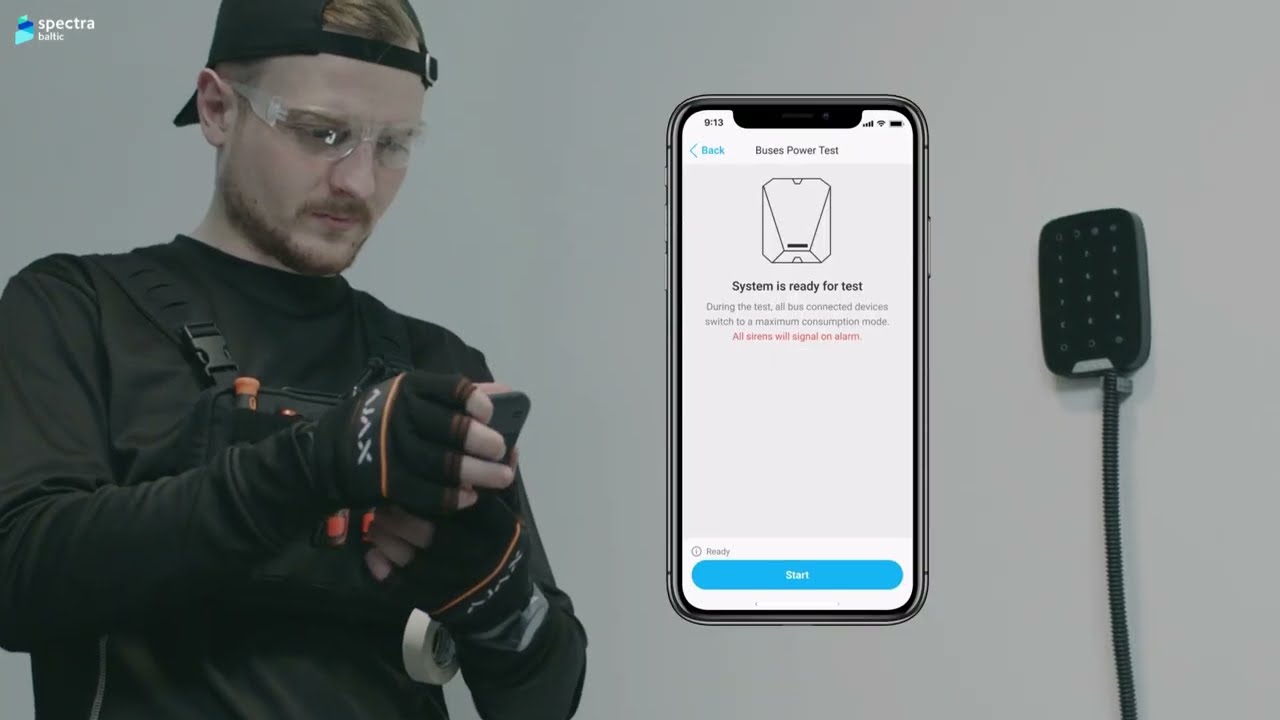 AJAX FIBRA Hub Hybrid centralės instaliavimas