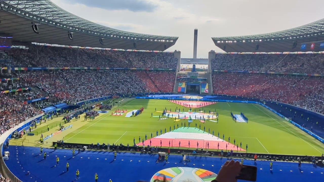 Italy Fans Sing National Anthem @Euro 2024 in Berlin