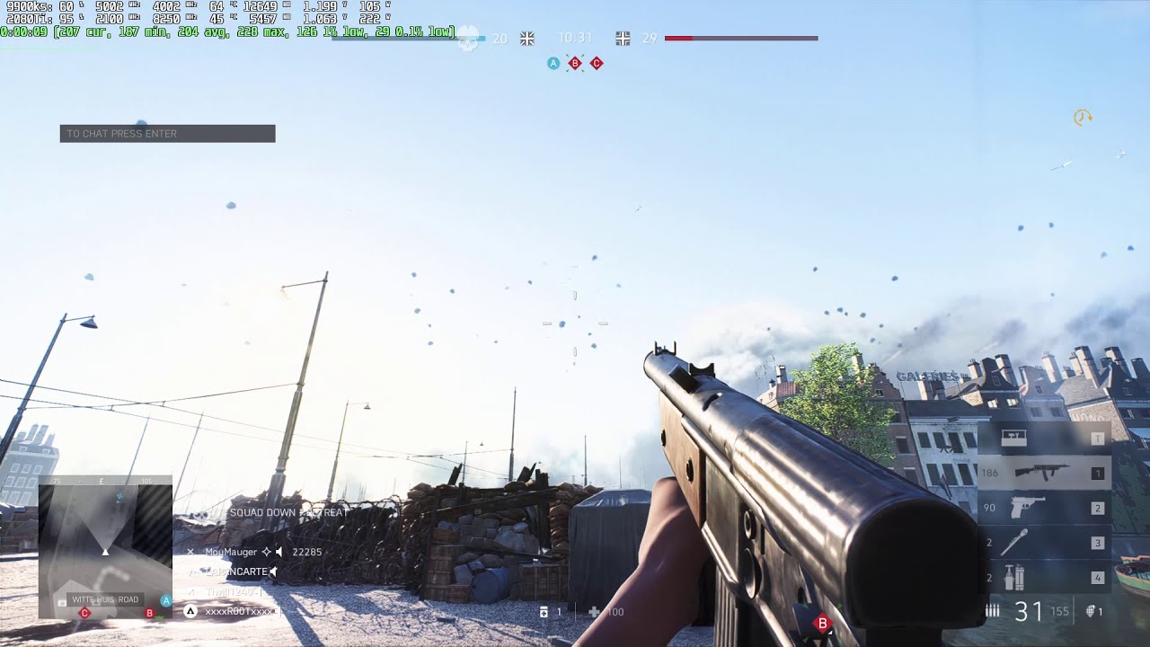 BFV - DX12 - DXR DISABLED - 1080P - ULTRA