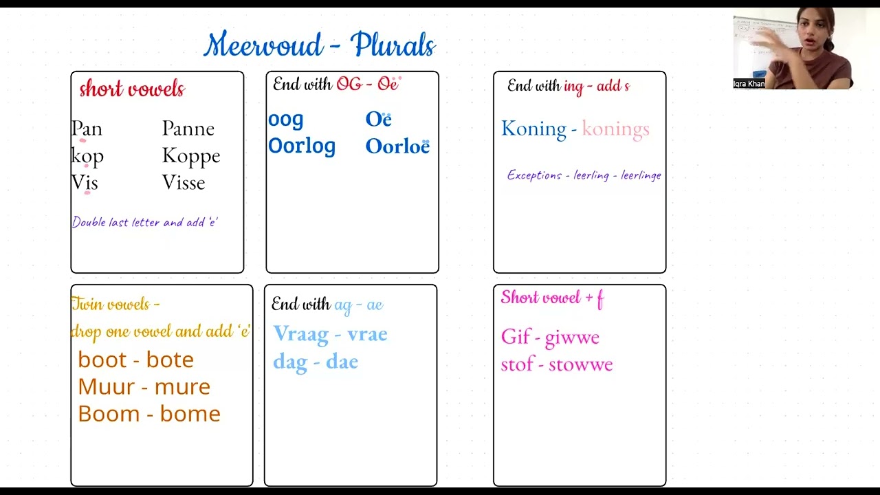 Afrikaans Meervoud Part 1 - Grade 4-12
