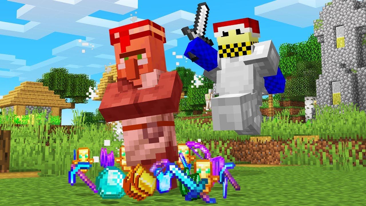 Minecraft Hunger Games, But Villagers are OP!