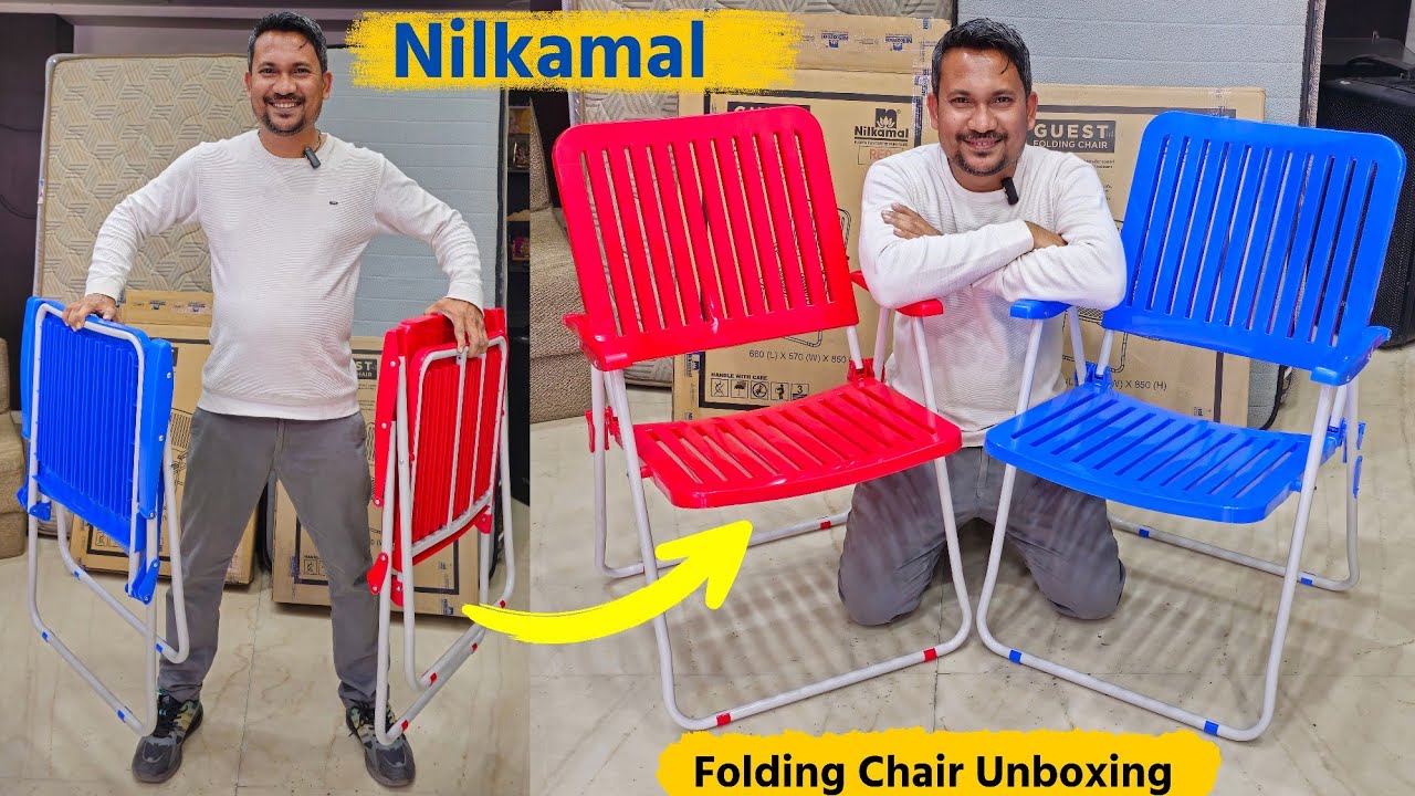 Nilkamal Guest Plastic Folding Chair Unboxing Review With Price!