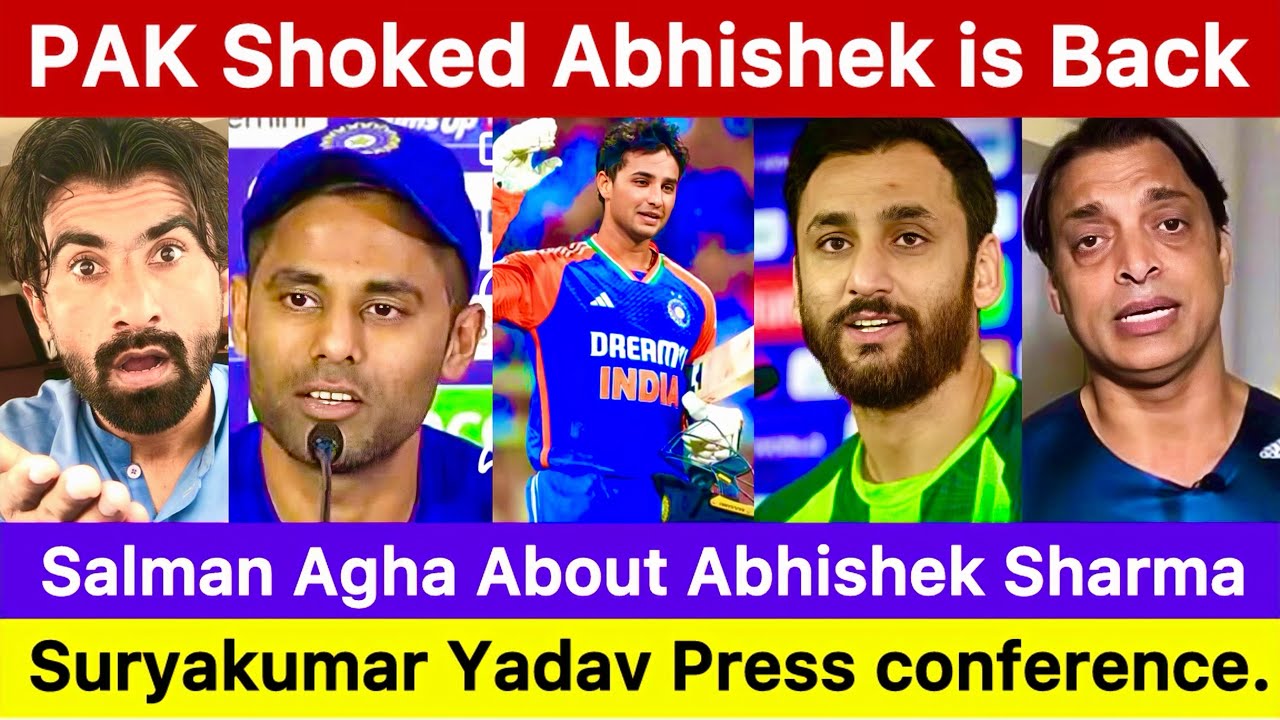 salman agha on abhishek sharma | suryakumar yadav press conference | india vs pakistan reaction 