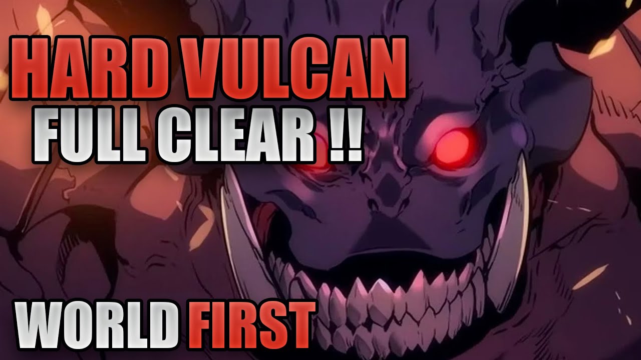 HARD MODE VULCAN NO BLESSING WORLD FIRST! | 700K WORKSHOP OF BRILLIANT LIGHT | SOLO LEVELING : ARISE