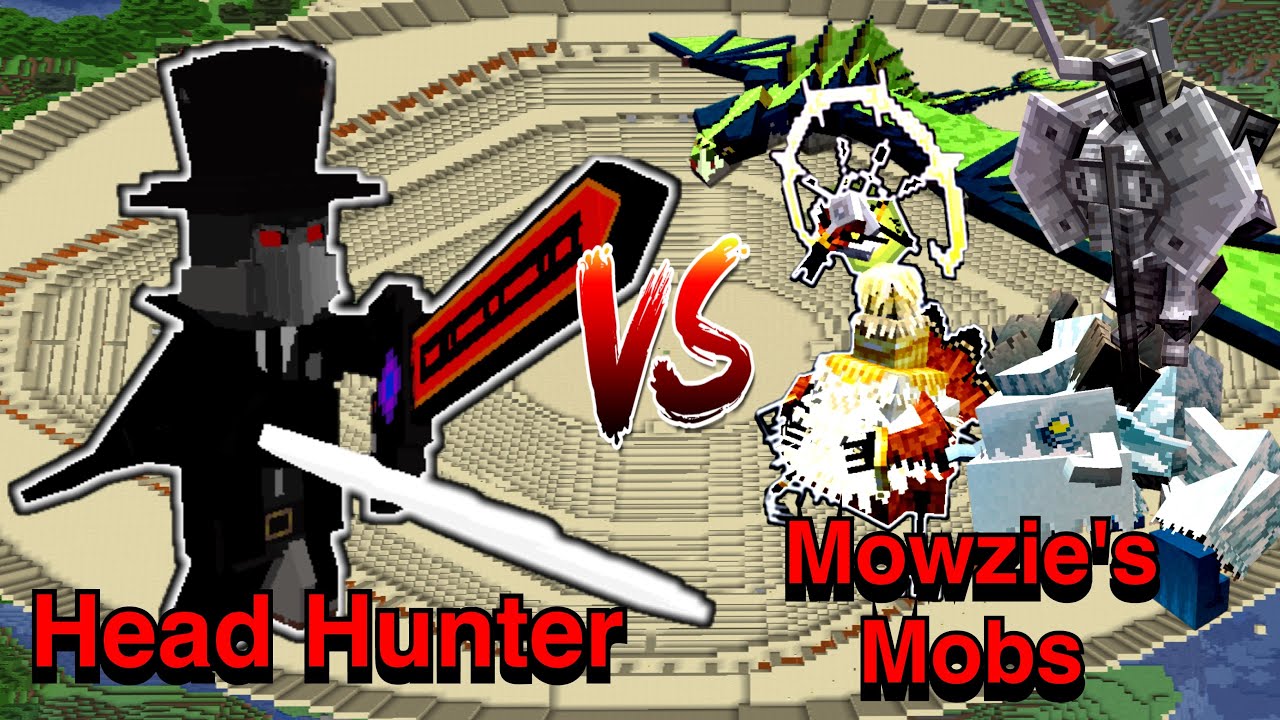 Headhunter VS Mowzie's Mobs | Minecraft |Mobs Battle