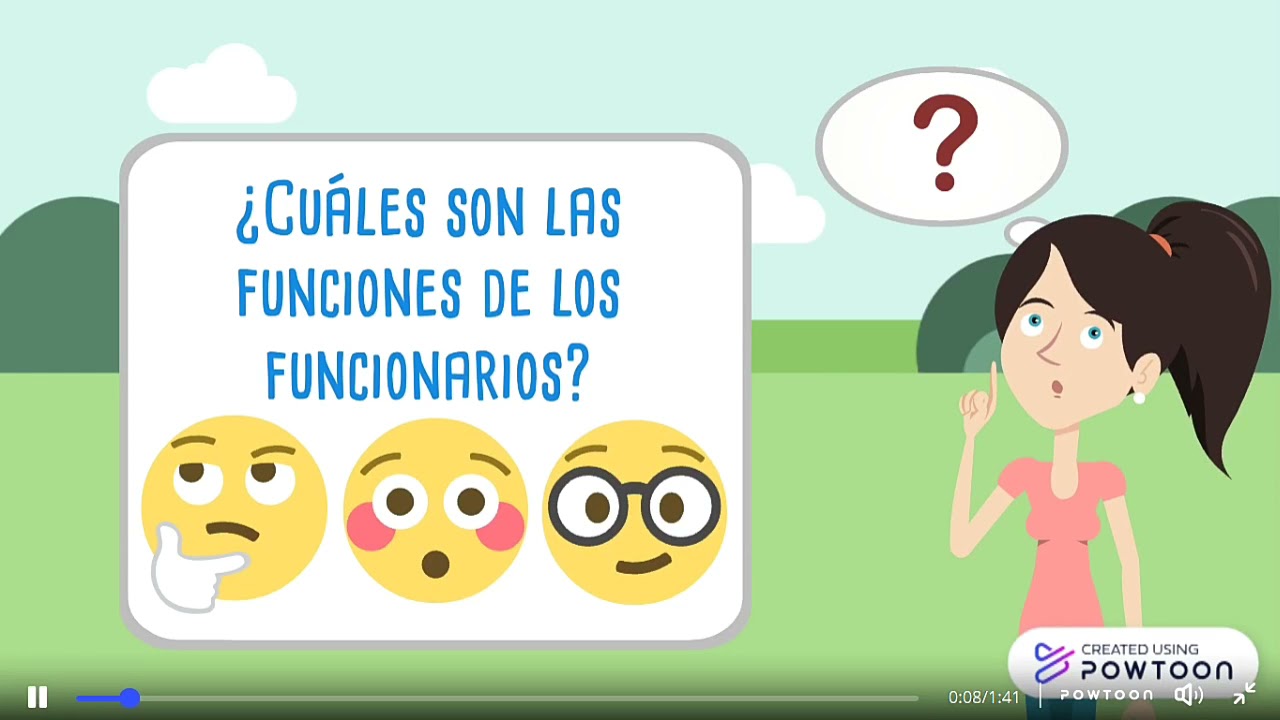 Las funciones de los funcionarios p&uacute;blicos