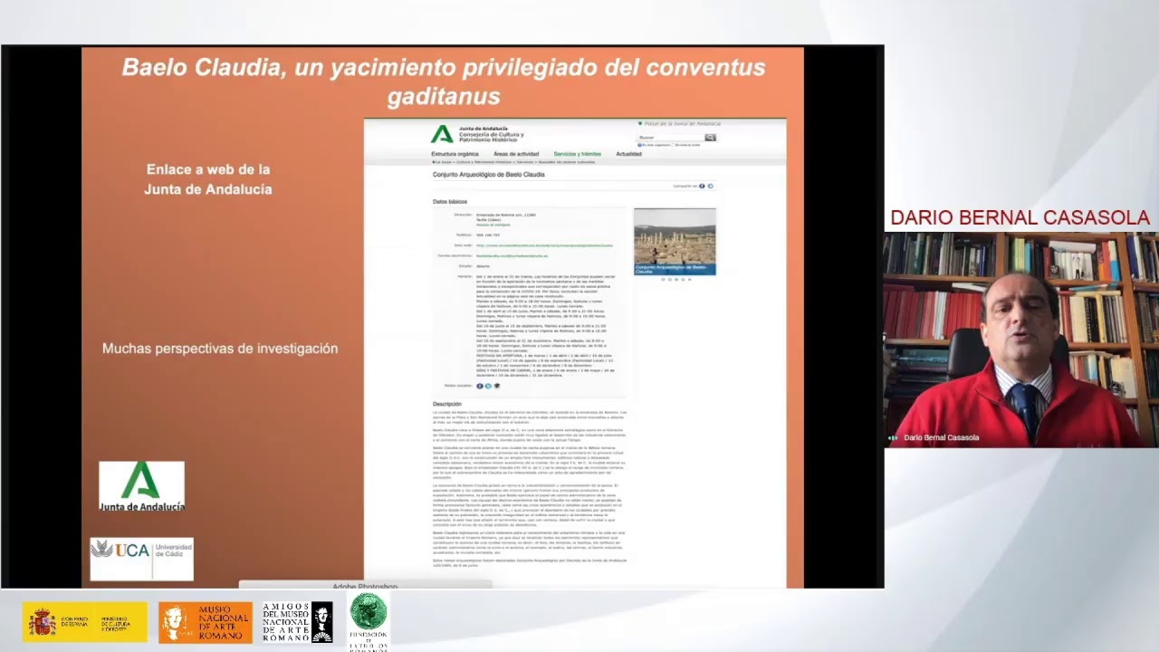 Conferencia 'Darío Bernal Casasola' - BAELO CLAUDIA