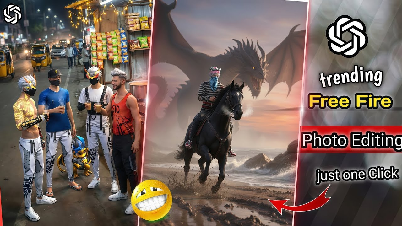 Free Fire Trending Google Gemini photo Editing 😳🔥 | free fire Chat GPT photo generate | ff AI photos