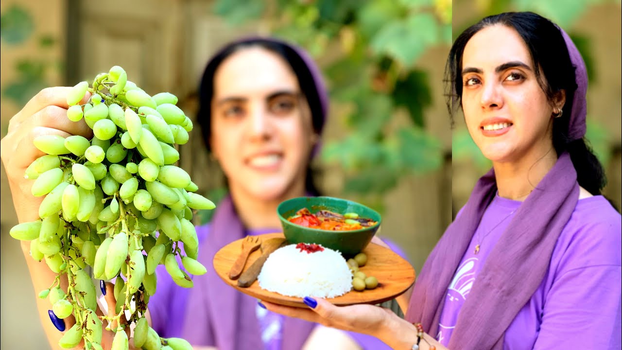 The Recipe for the Most Delicious Grape Stew (Ghore Mosama) _ Traditional Iranian Food