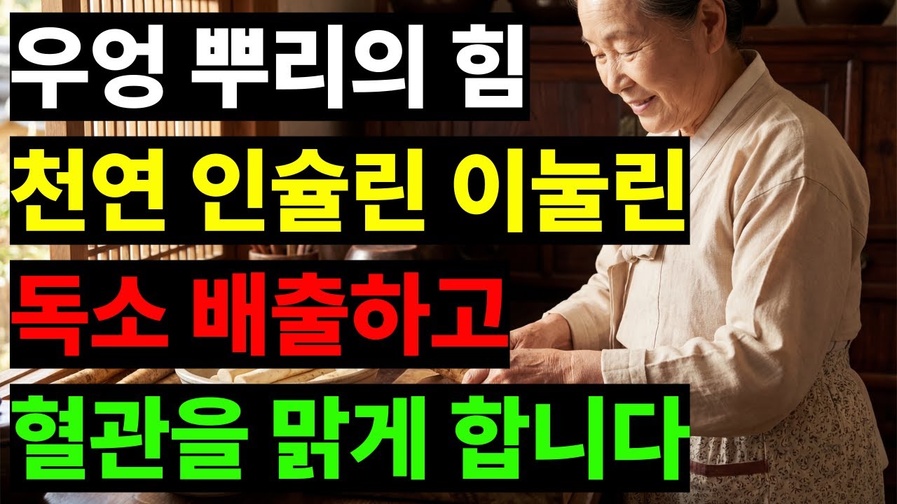 우엉 뿌리를 꾸준히 먹었더니 몸속 독소가 빠지고 혈당이 안정되기 시작했습니다.
