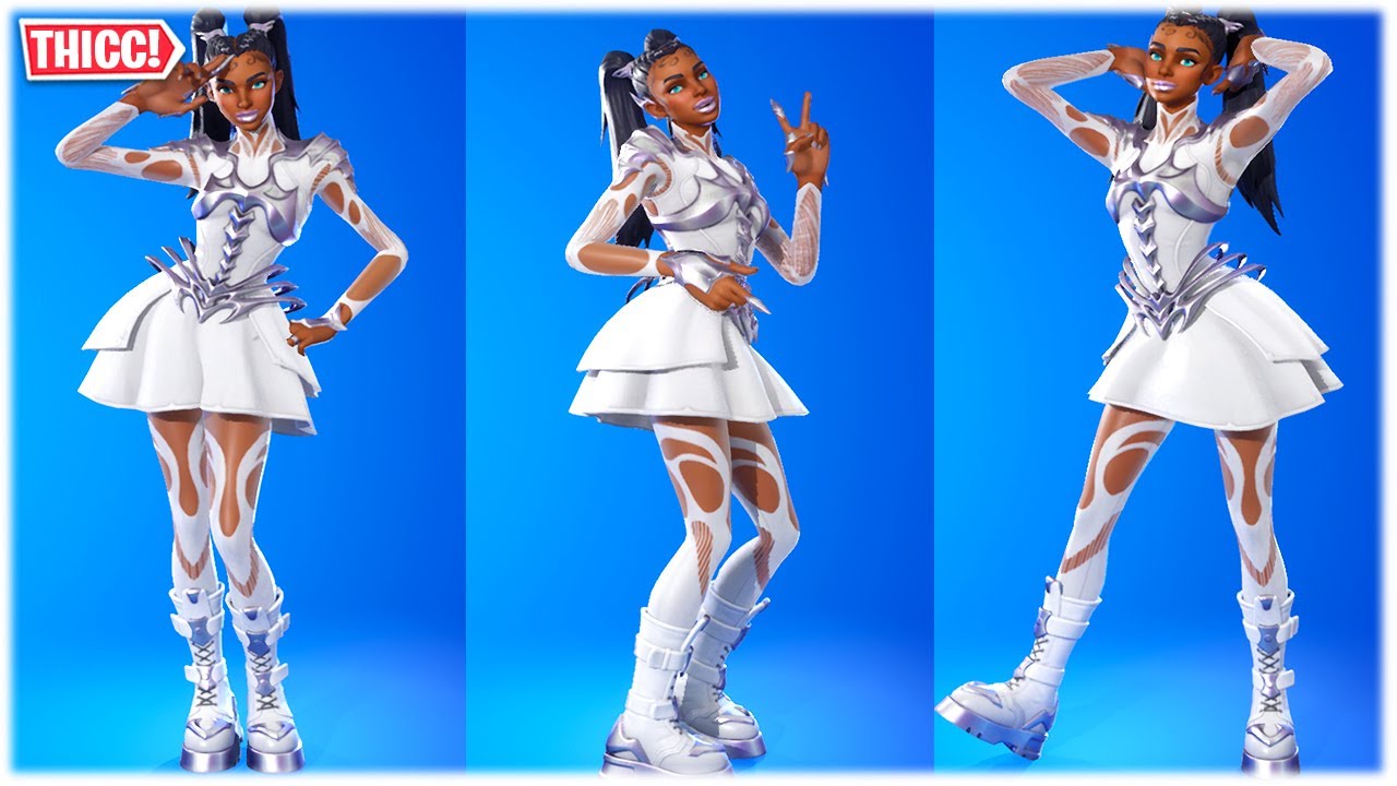 Fortnite Winterfest 2022: Thicc 'Snowdancer' Skin Showcase 😍❤️