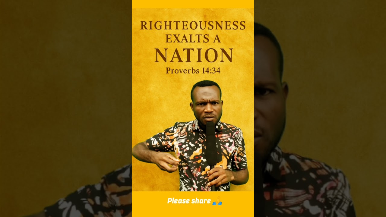 The Righteousness That Can Save Your Nation