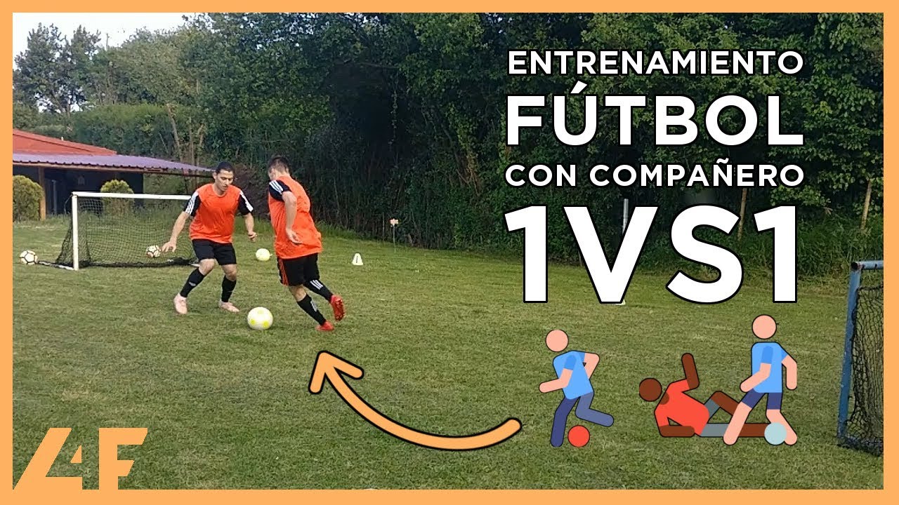 ENTRENAMIENTO CON COMPAÑERO 1VS1 FÚTBOL ⚽ PARTIDO 1 CONTRA 1 REAL 👉 1º Parte | L4F