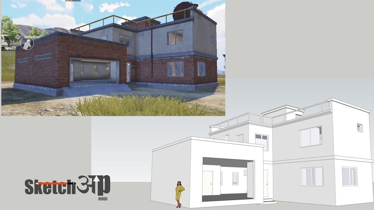 SketchUp PUBG HOUSE