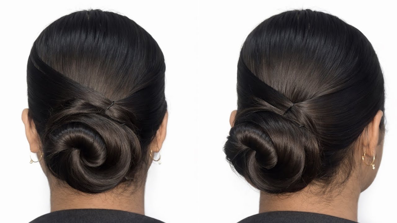 1 Minute Sleek Low Bun 😍 | Easy Elegant Hairstyle For Girls