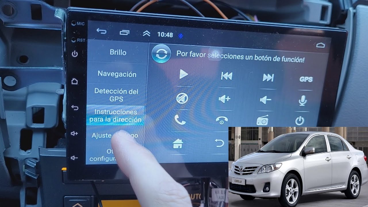 Como configurar botones del volante de Toyota Corolla en estereo android
