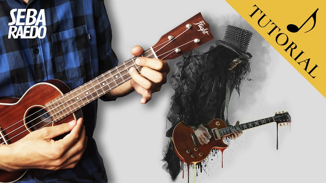 El Solo de Slash en Sweet Child O' Mine (Ukulele TUTORIAL) ♫ Guns N' Roses