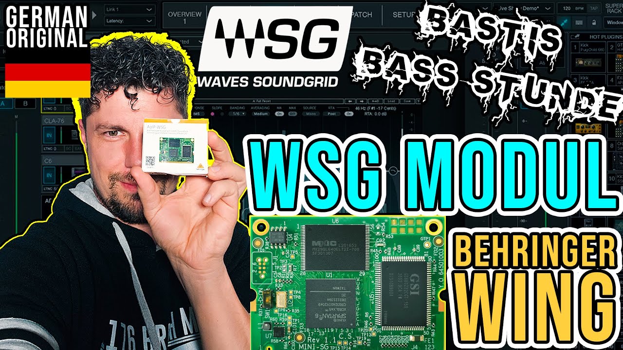 Bastis Bass Stunde: Behringer WING Waves SoundGrid WSG Modul AoIP #behringer #wsg #soundgrid #waves