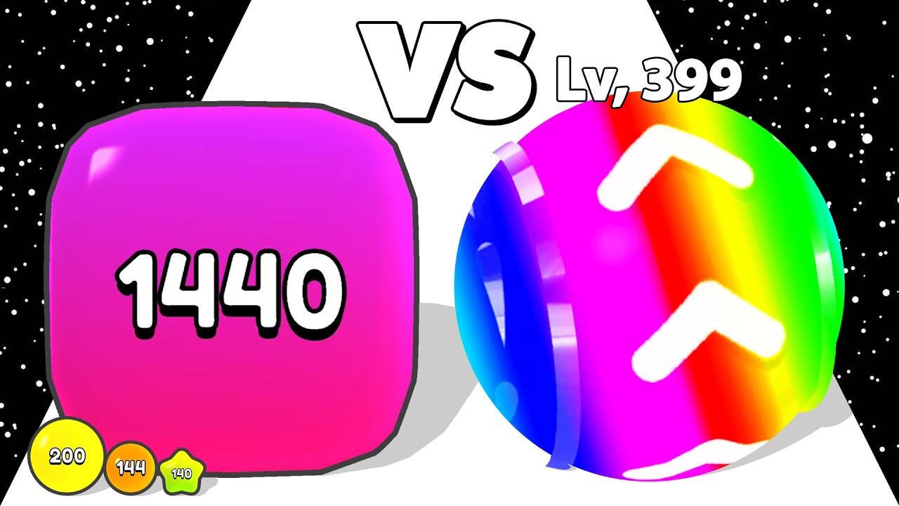 PUFF UP /vs LEVEL UP BALLS ∞ ASMR Gameplay Android iOS • Number Ball Merge Math Games