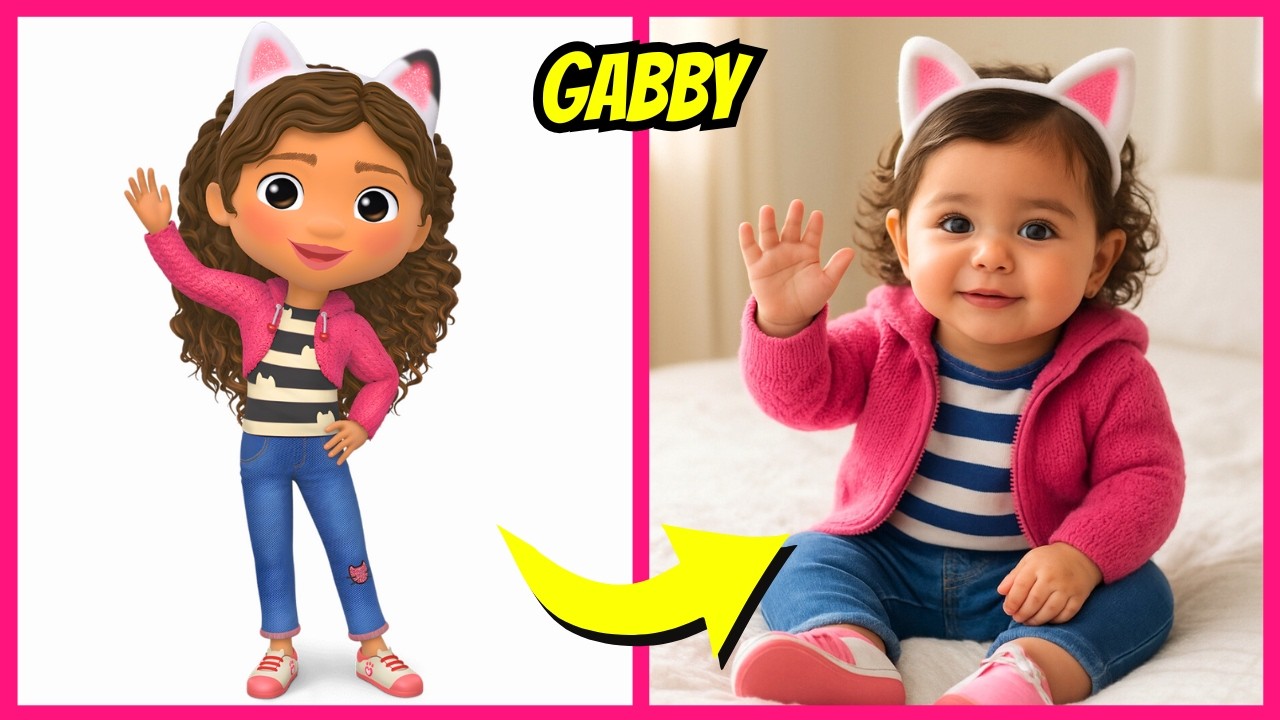 Gabby&rsquo;s Dollhouse Characters as Babies ~ Guess the Voice Quiz | Gabby, DJ Catnip, Pandy Paws...