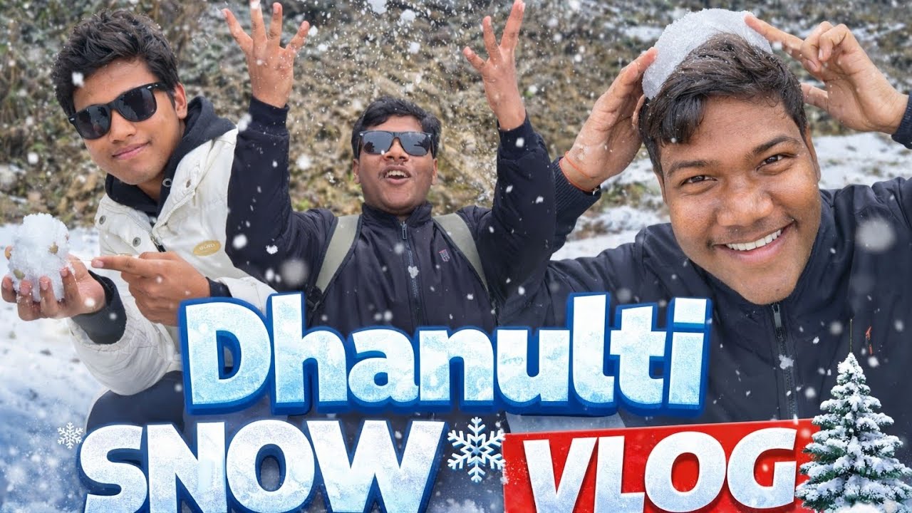 Dhanulti ma mili baraf 🥶☃️Full masti 