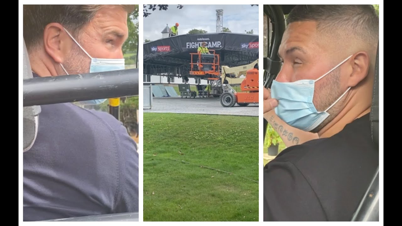 'WATCH THAT CAR, F***** HELL' - TONY BELLEW TELLS EDDIE HEARN AS PAIR GO ON RAMPAGE AROUND FIGHTCAMP