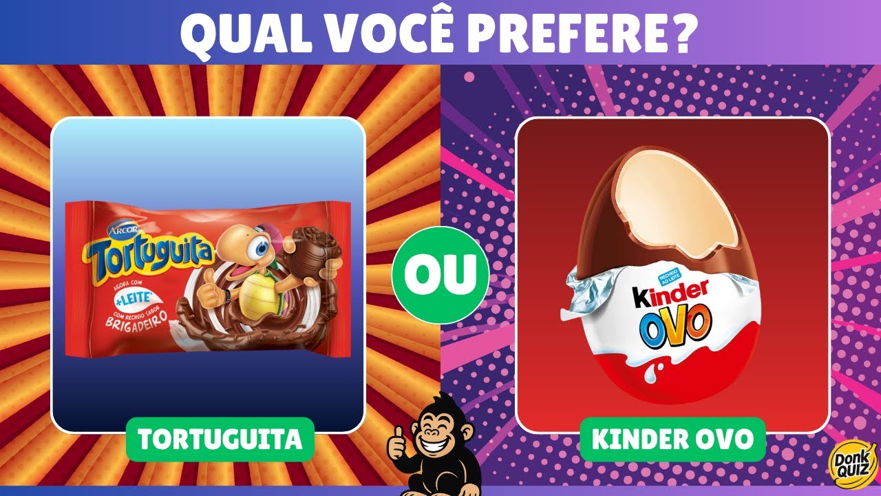 🍫 QUAL CHOCOLATE VOCÊ PREFERE? 😋O que você prefere?|Qual chocolate você gosta mais?│ #quiz #donkquiz