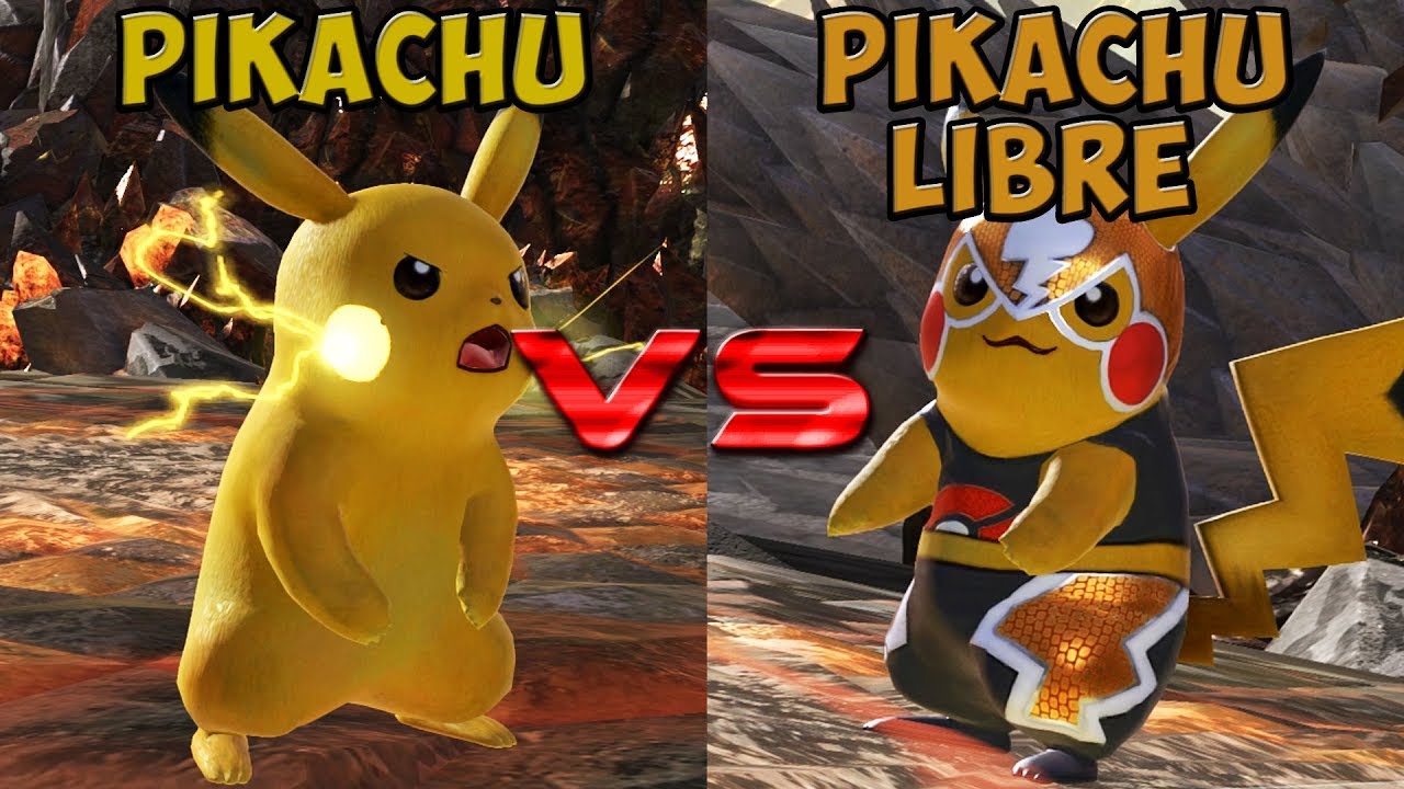 Pokken tournament - Pikachu vs Pikachu Libre