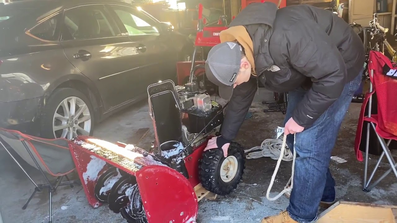 How to fix a snow blower tire In minutes