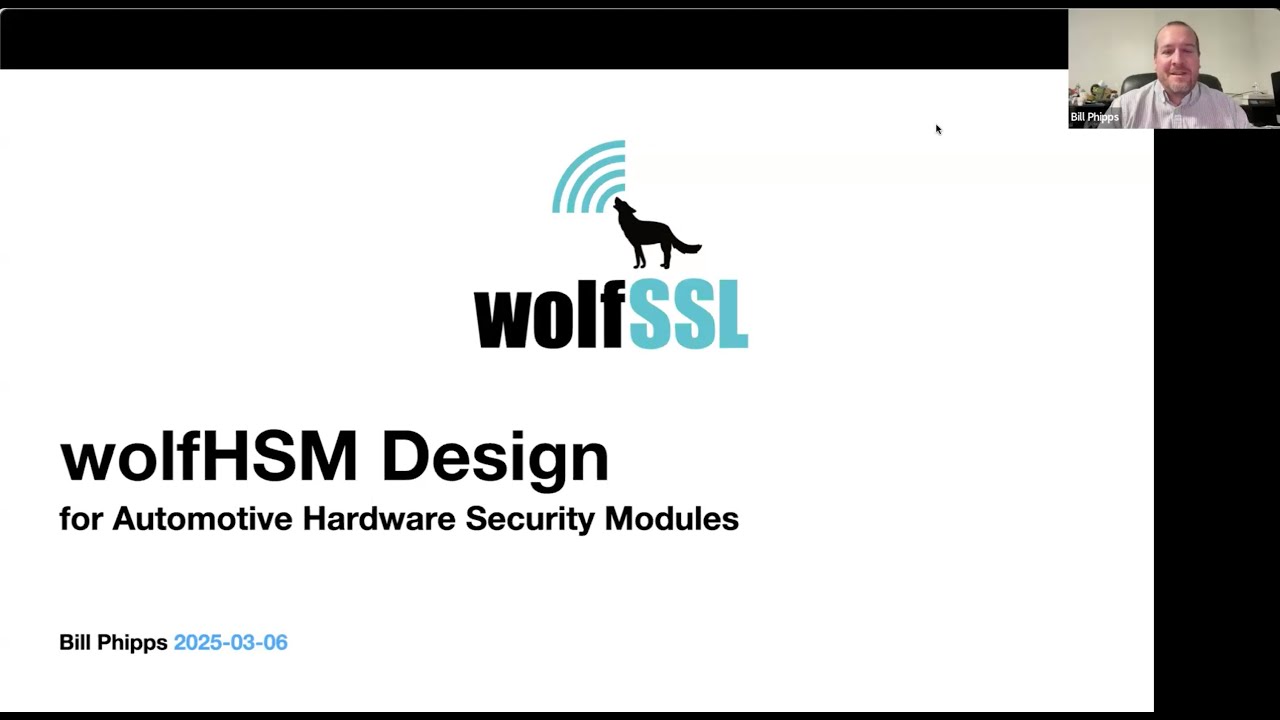 wolfHSM Design for Automotive Hardware Security Modules