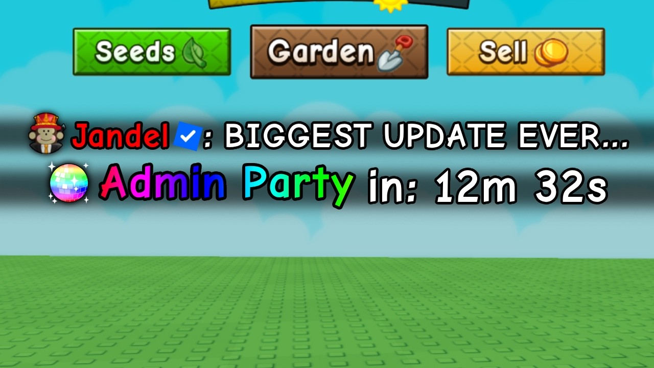 The BIGGEST UPDATE + ADMIN PARTY is FINALLY HERE... (Grow a Garden 2)