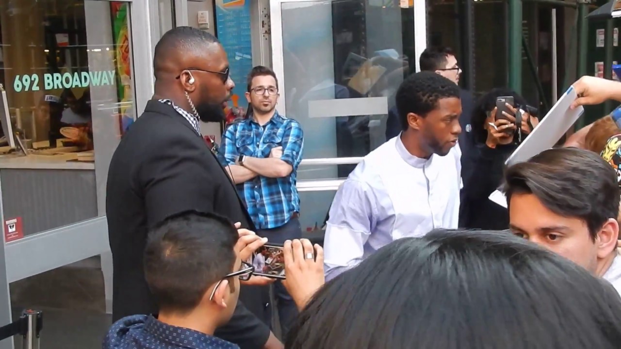 Chadwick Boseman promotes 