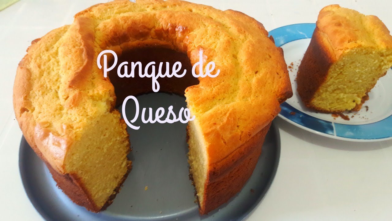 Con tan solo estos ingredientes haz  PANQUÉ  DE   QUESO CREMA  BISCOCHO ESPONJOSO