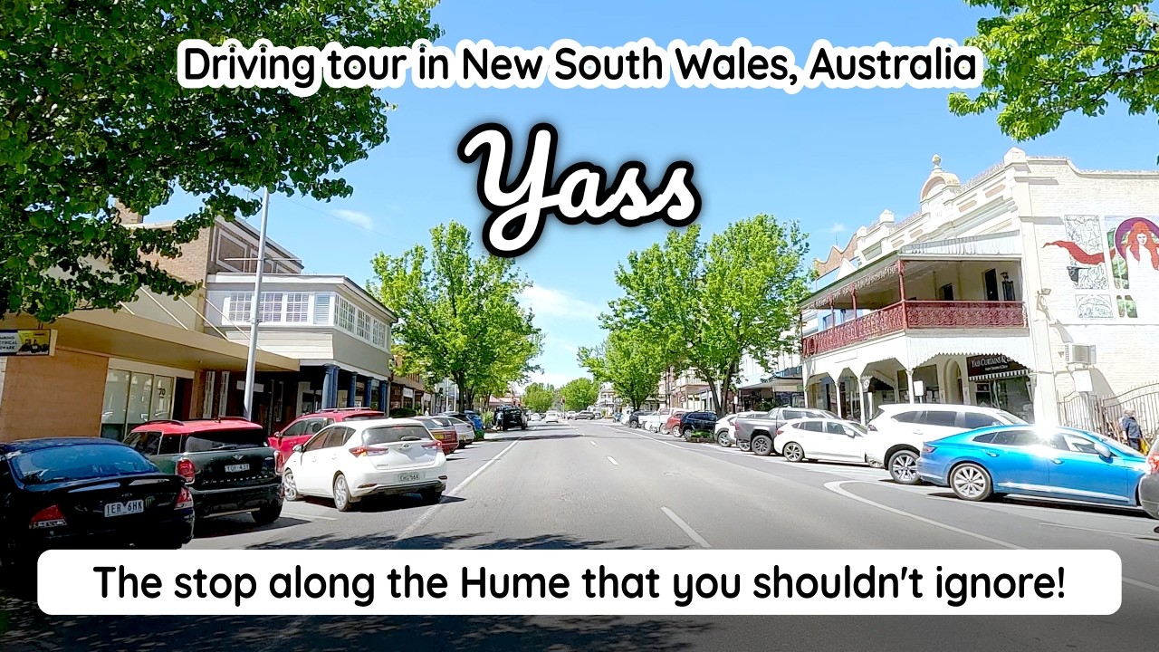 Driving tour of Yass, a surprising, beautiful and historic town on the Hume Highway
