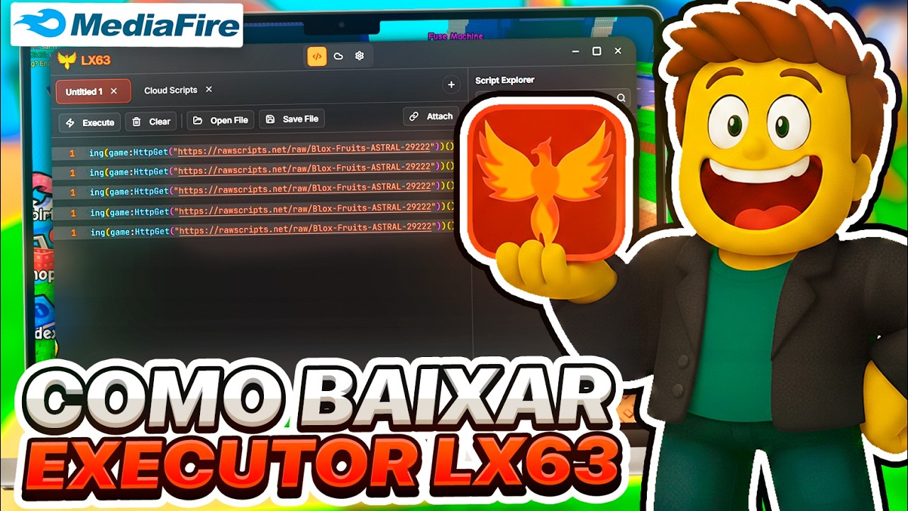 👊 COMO BAIXAR EXECUTOR DE PC LX63 SEM KEY E COLOCAR SCRIPT NO ROBLOX!