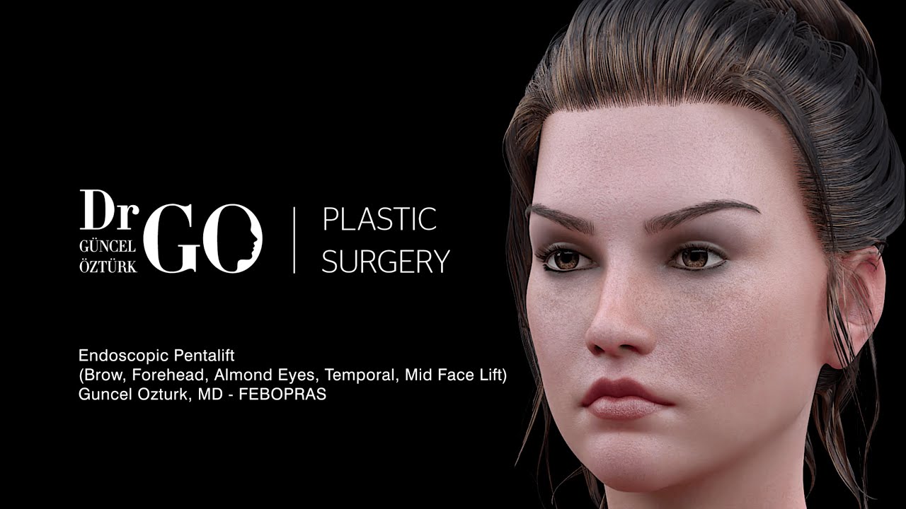 Brow, Forehead, Temporal, Almond Eyes, Mid Face Lift (Endoscopic Pentalift) Assoc.Prof.Guncel Ozturk