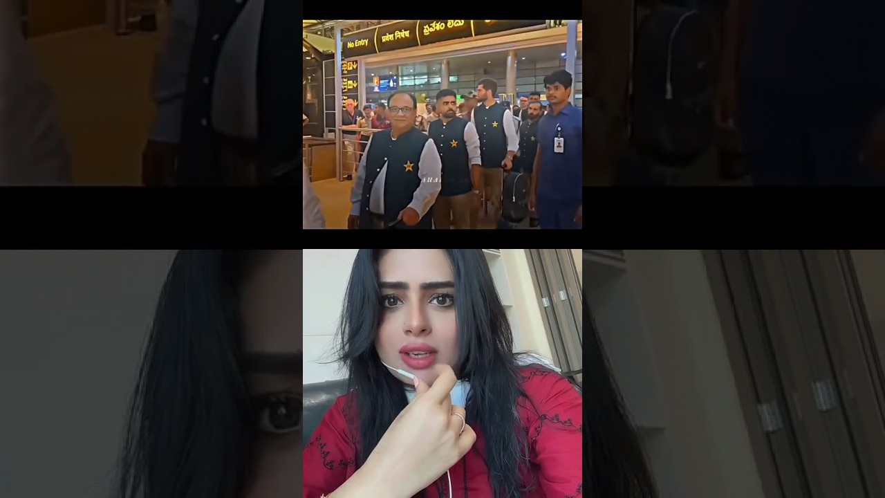 pak girl reaction on pak players welcome in India 😍 #viral