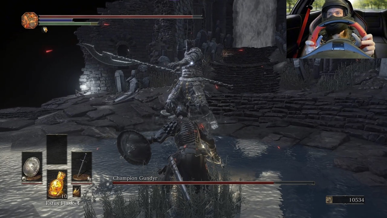 Dark Souls 3 on a Racing Wheel ep 4