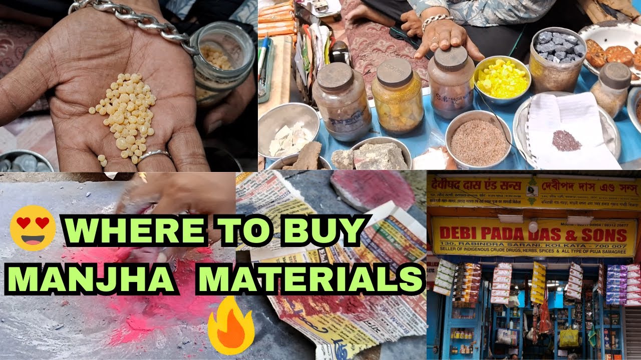 WHERE TO BUY MANJHA MATERIALS || KOLKATA ||