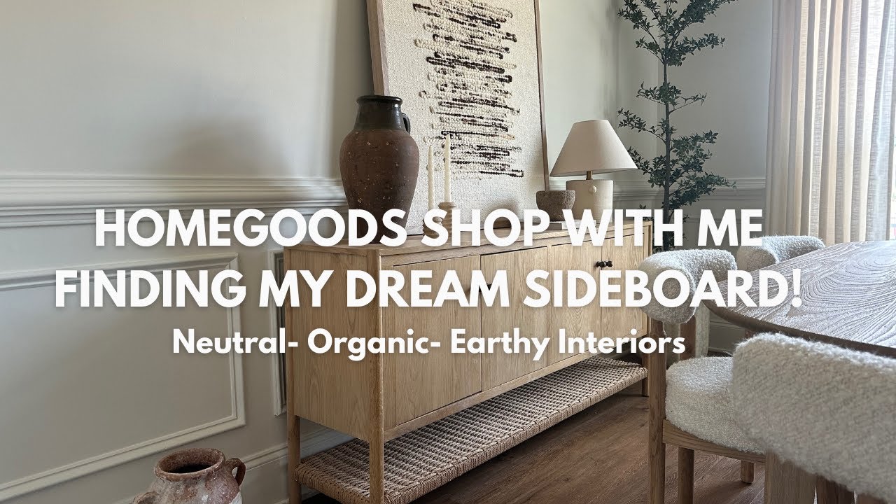 HOMEGOODS shop with me! Finding my DREAM sideboard!!