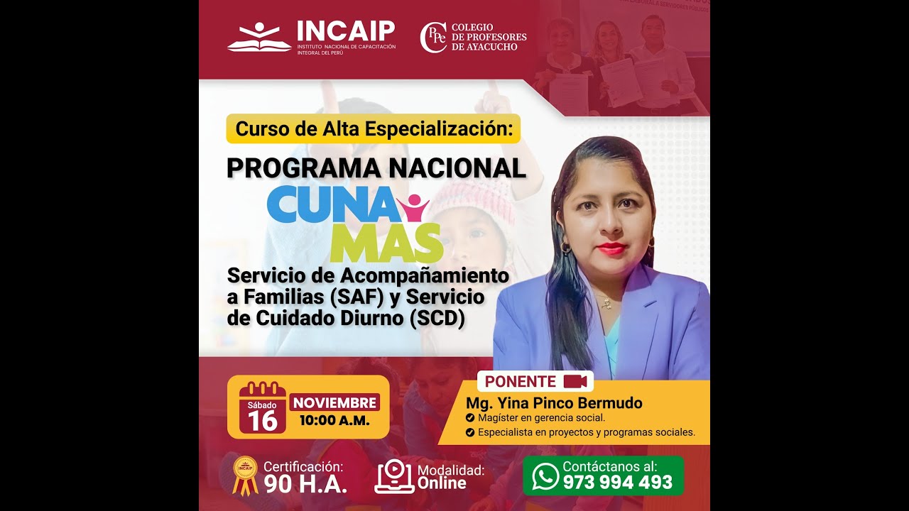 PROGRAMA NACIONAL CUNA MAS - Servicio de Acompañamiento a Familias y Servicio de Cuidado Diurno