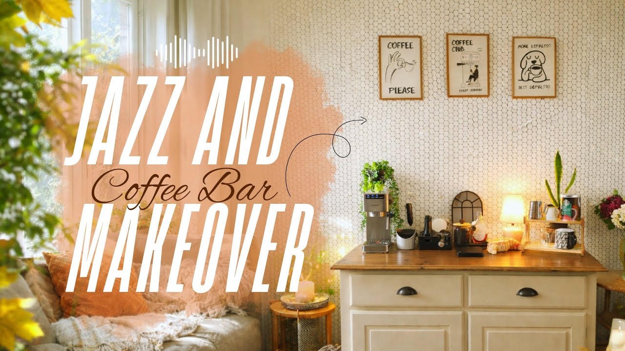 I transformed my old coffee set up to a cozy coffee bar ☕️✨️ UK life vlog