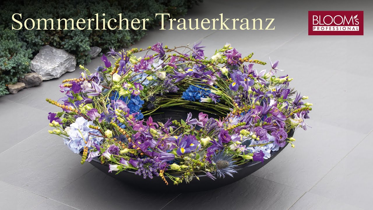 Sommerlicher Trauerkranz | Trauerfloristik