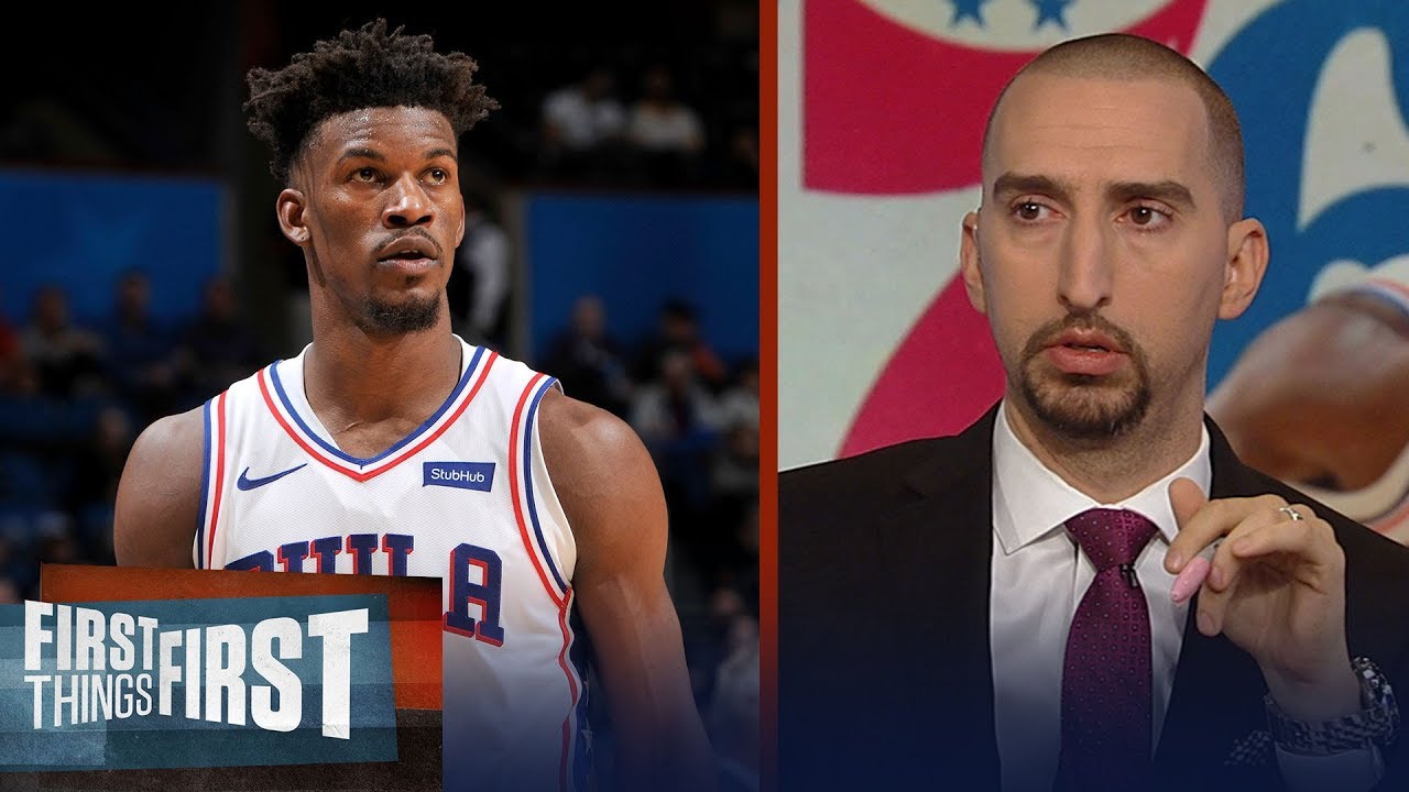 Nick Wright and Cris Carter evaluates Jimmy Butler's 76ers debut | NBA | FIRST THINGS FIRST