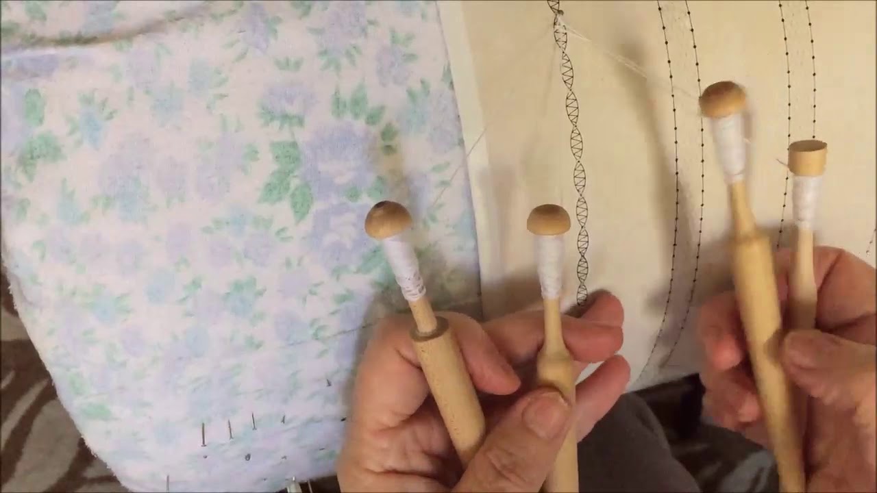 BOBBIN LACE MAKING Tip how to make tallies leaf