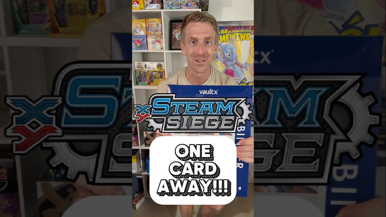ONE CARD AWAY! Steam Siege Master Set! 😤 #pokemon